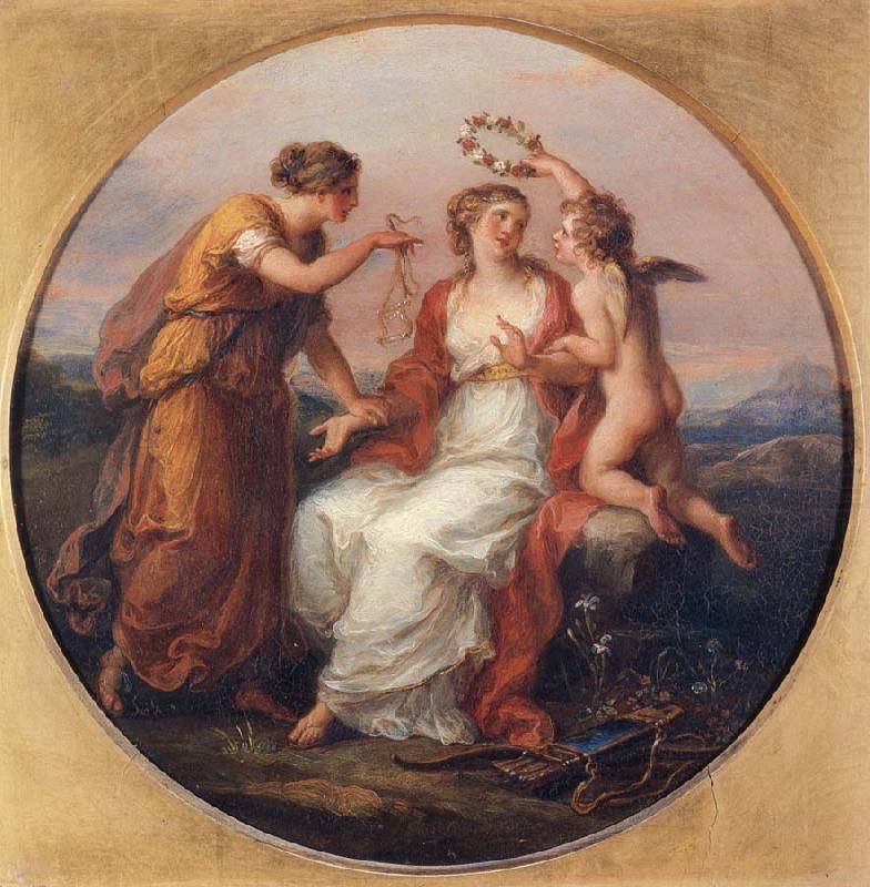 Angelica Kauffmann Die Schonheit,versucht von der Liebe,geleitet von der Klugheit china oil painting image